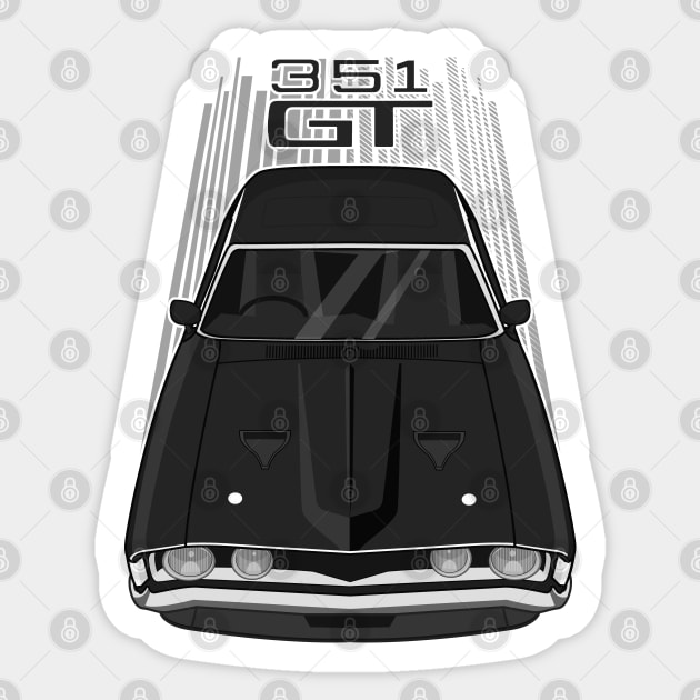 Ford Falcon XA GT 351 - Black Sticker by V8social